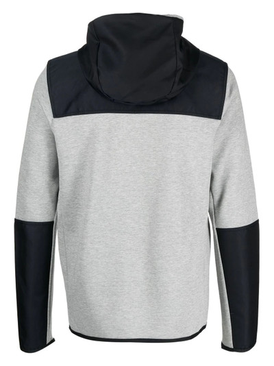 Nike two-tone panelled zip-up hoodie outlook