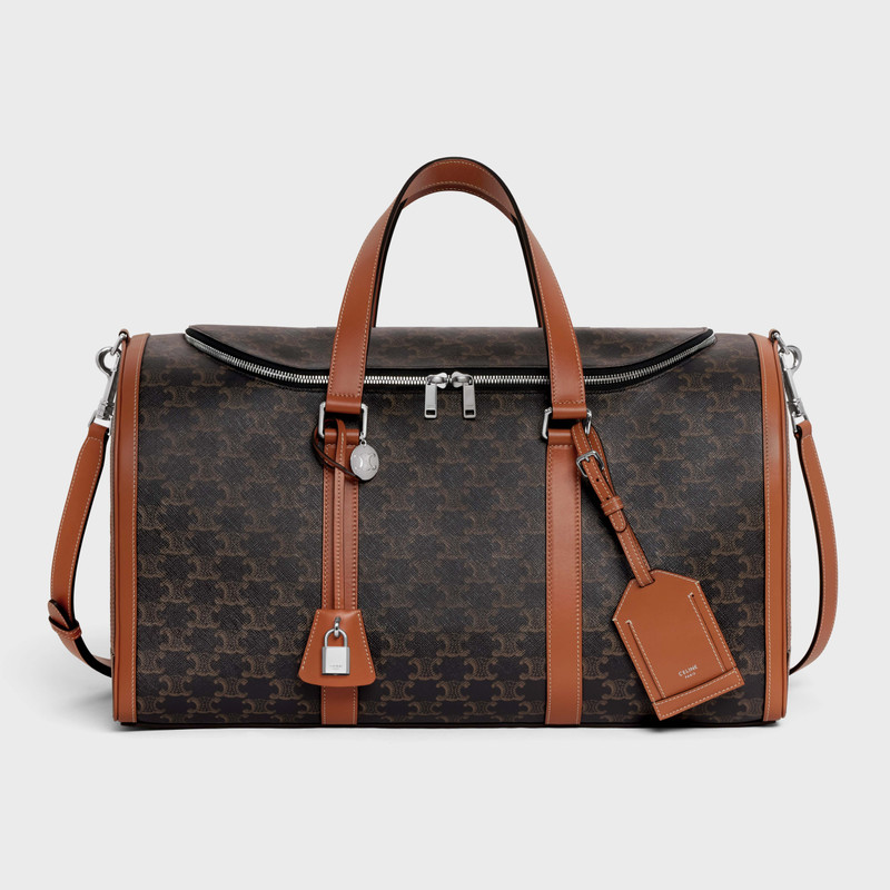 TRAVEL DOG BAG IN TRIOMPHE CANVAS AND CALFKSIN 1