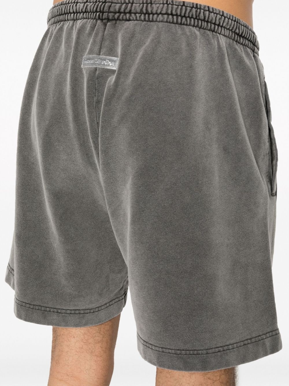 faded effect cotton shorts - 6