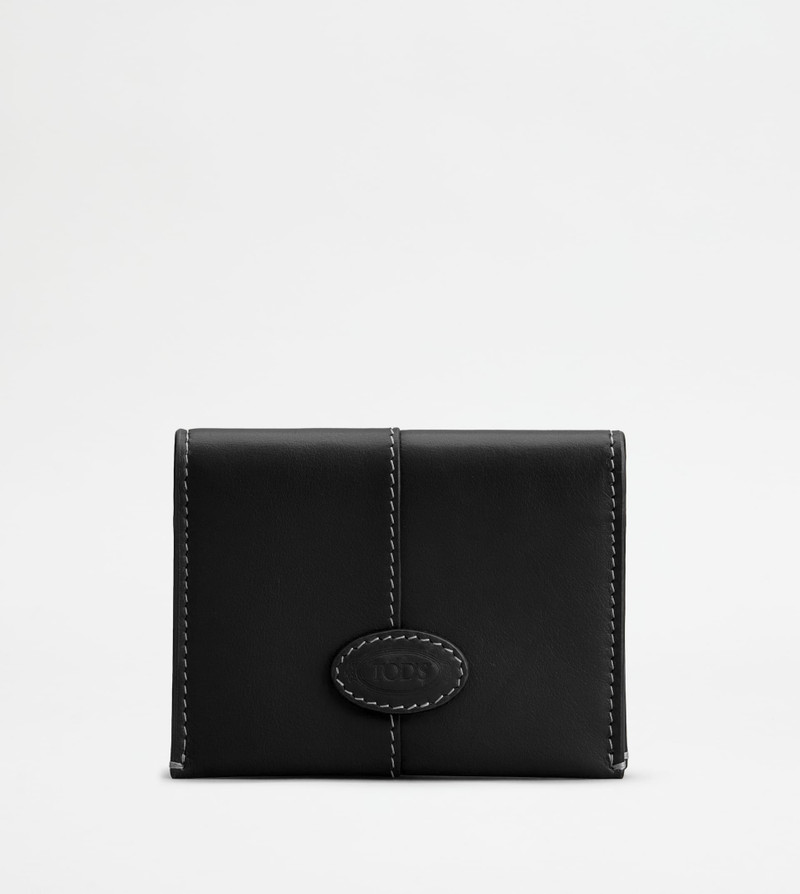 CARD HOLDER IN LEATHER - BLACK 1