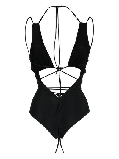 KNWLS strap-detail one-piece swimsuit outlook