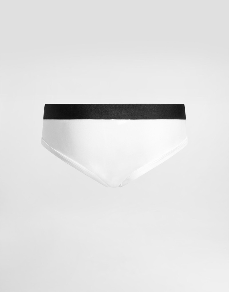 Dolce & Gabbana Mid-rise briefs in two-way stretch cotton jersey outlook