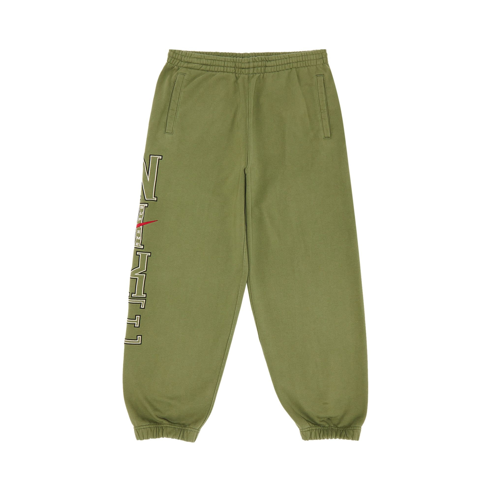 Supreme x Nike Sweatpant 'OIive' - 1