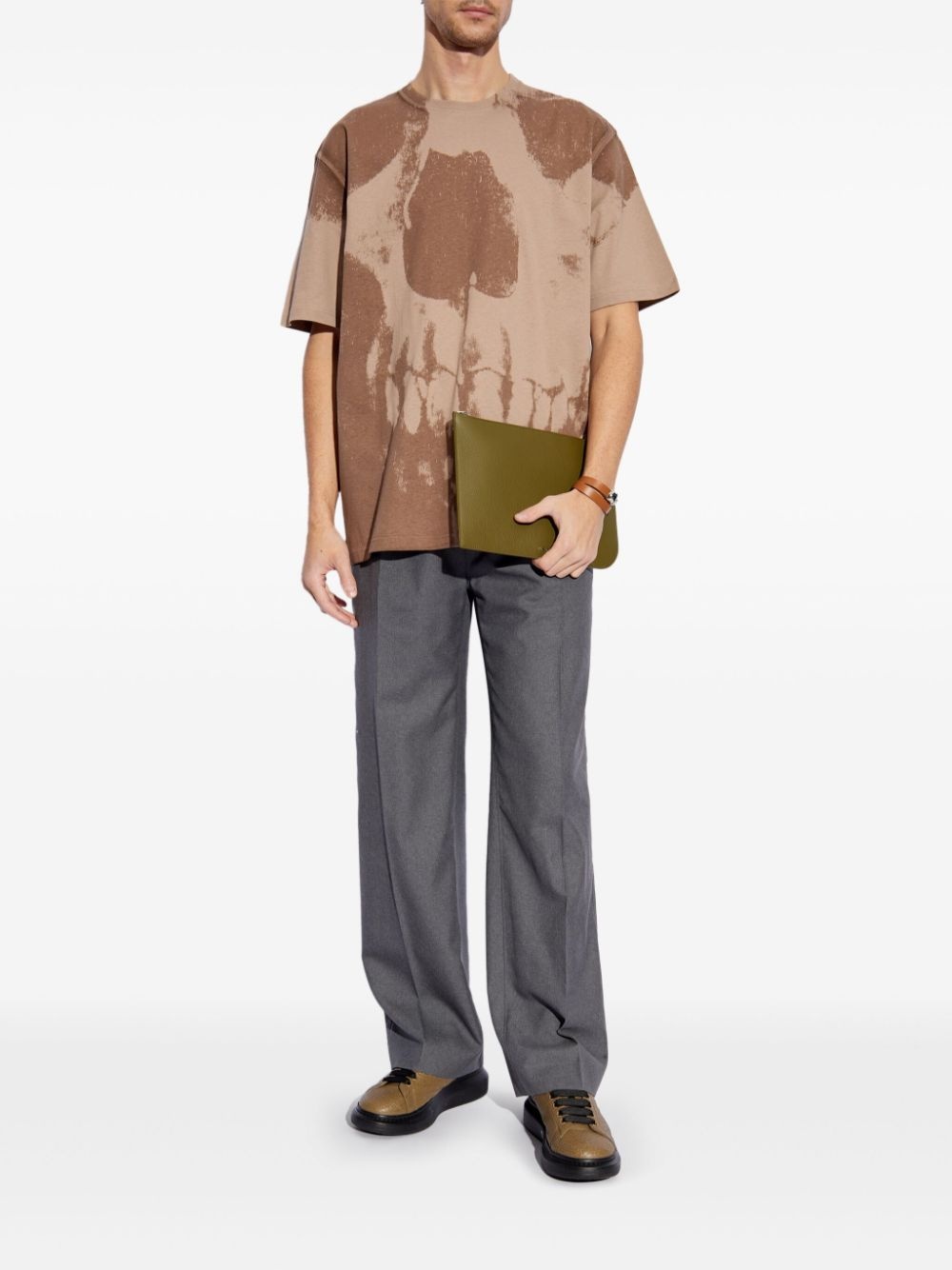 skull-print T-shirt - 2