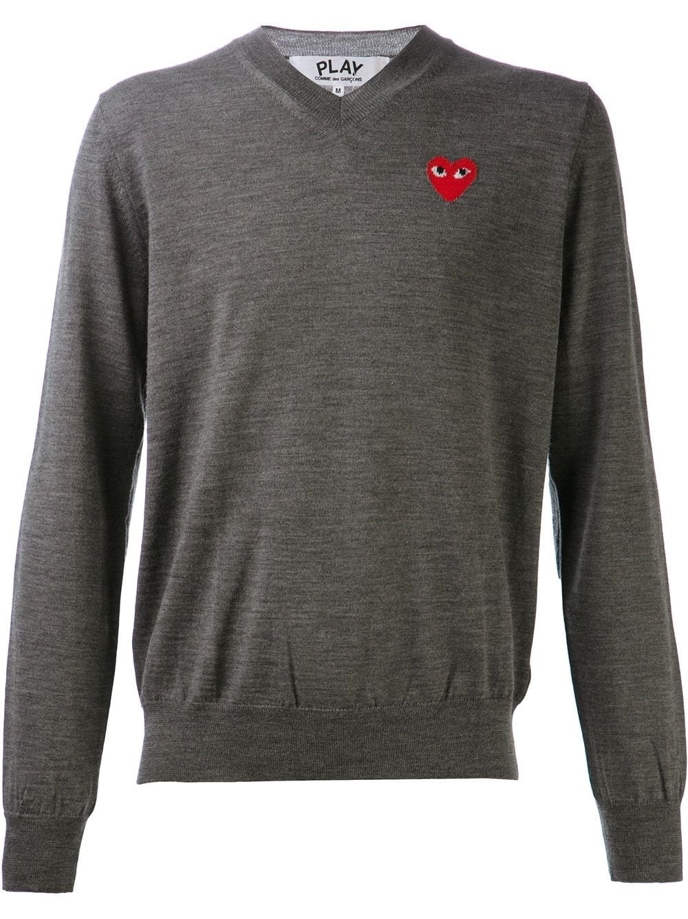 embroidered heart jumper - 1