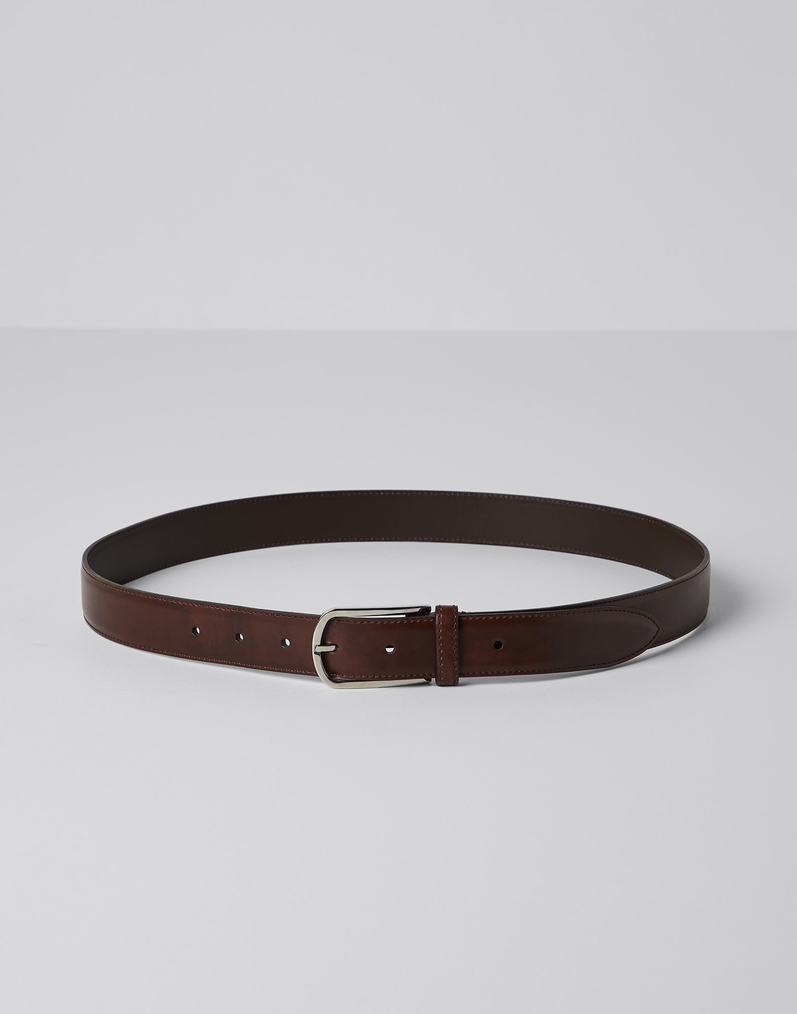 Formal calfskin belt with rounded buckle - 1