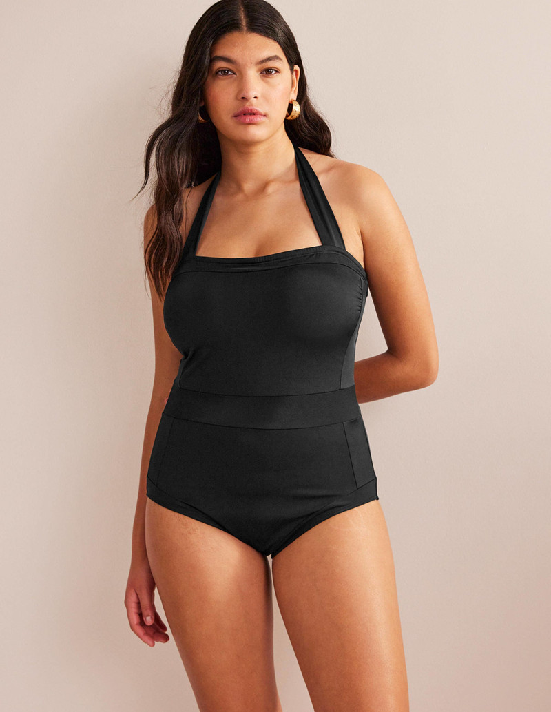 Santorini Halterneck Swimsuit-Black 2