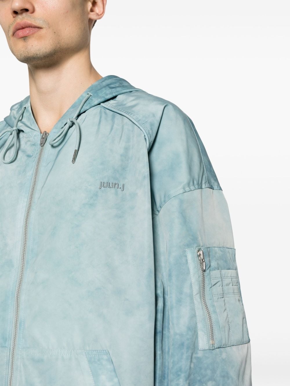 tie-dye hooded jacket - 5