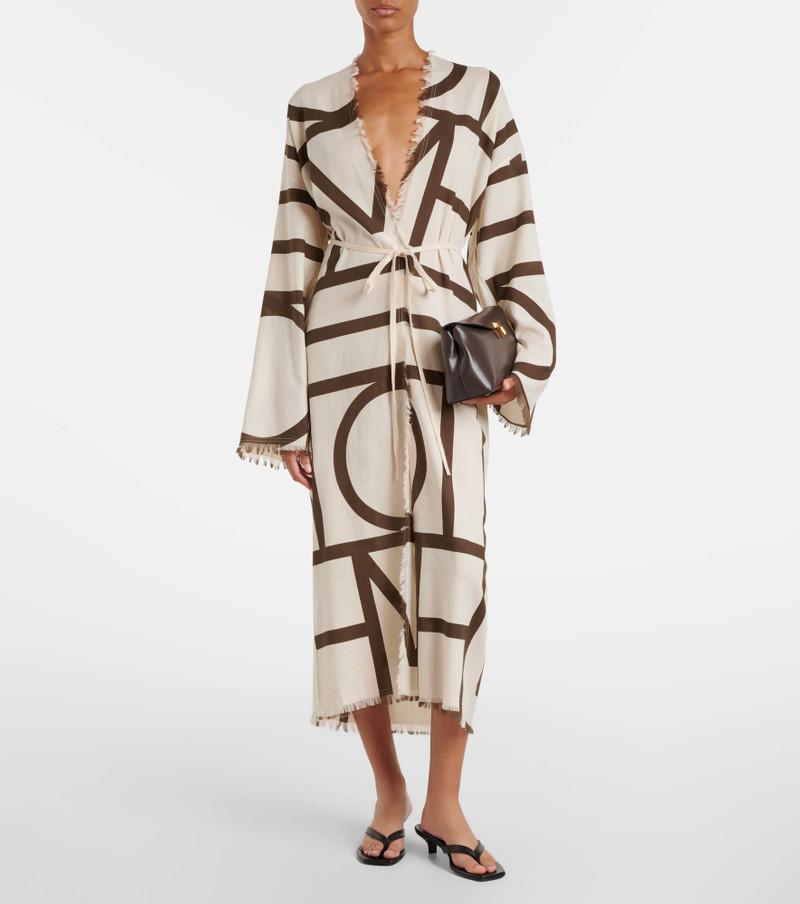 TOTEME Monogram cotton beach cover-up outlook