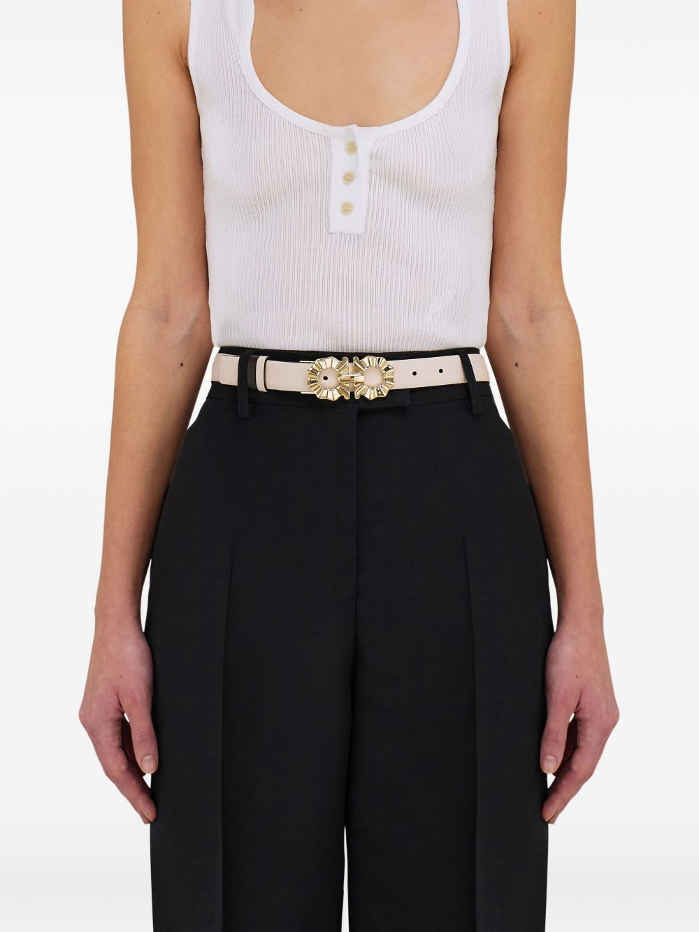 Gancini-buckle reversible belt - 4