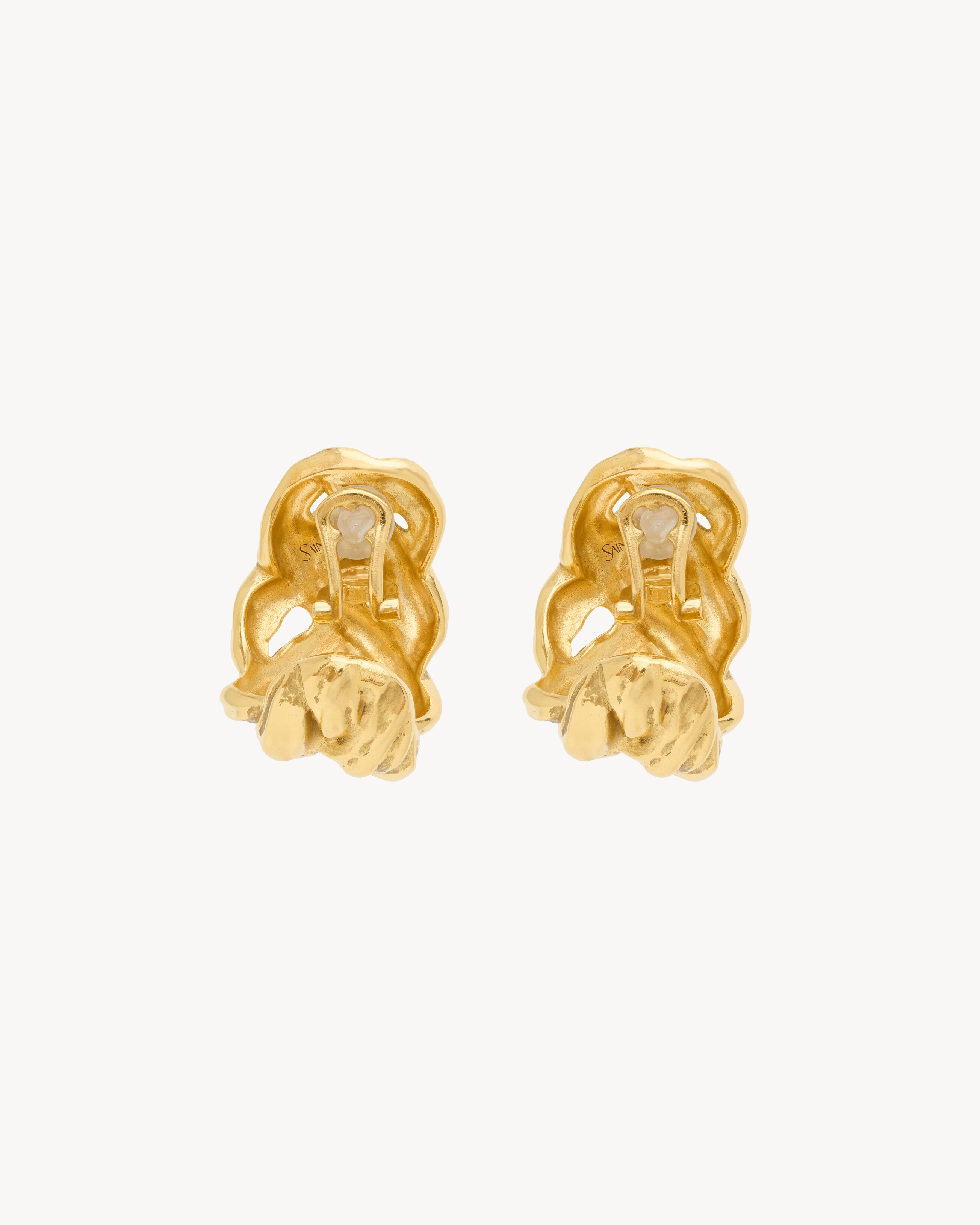 WHEAT CHAIN EARRINGS IN METAL - 3