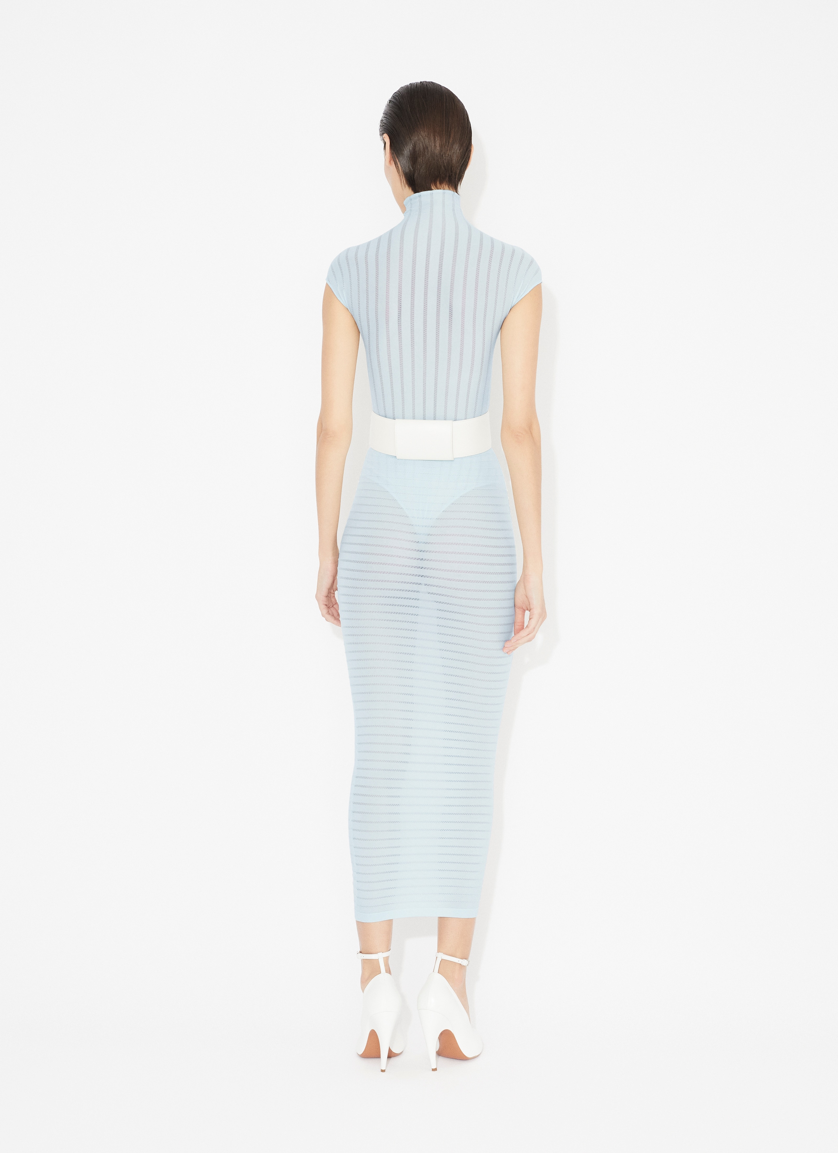 STRIPPED TUBE SKIRT - 3