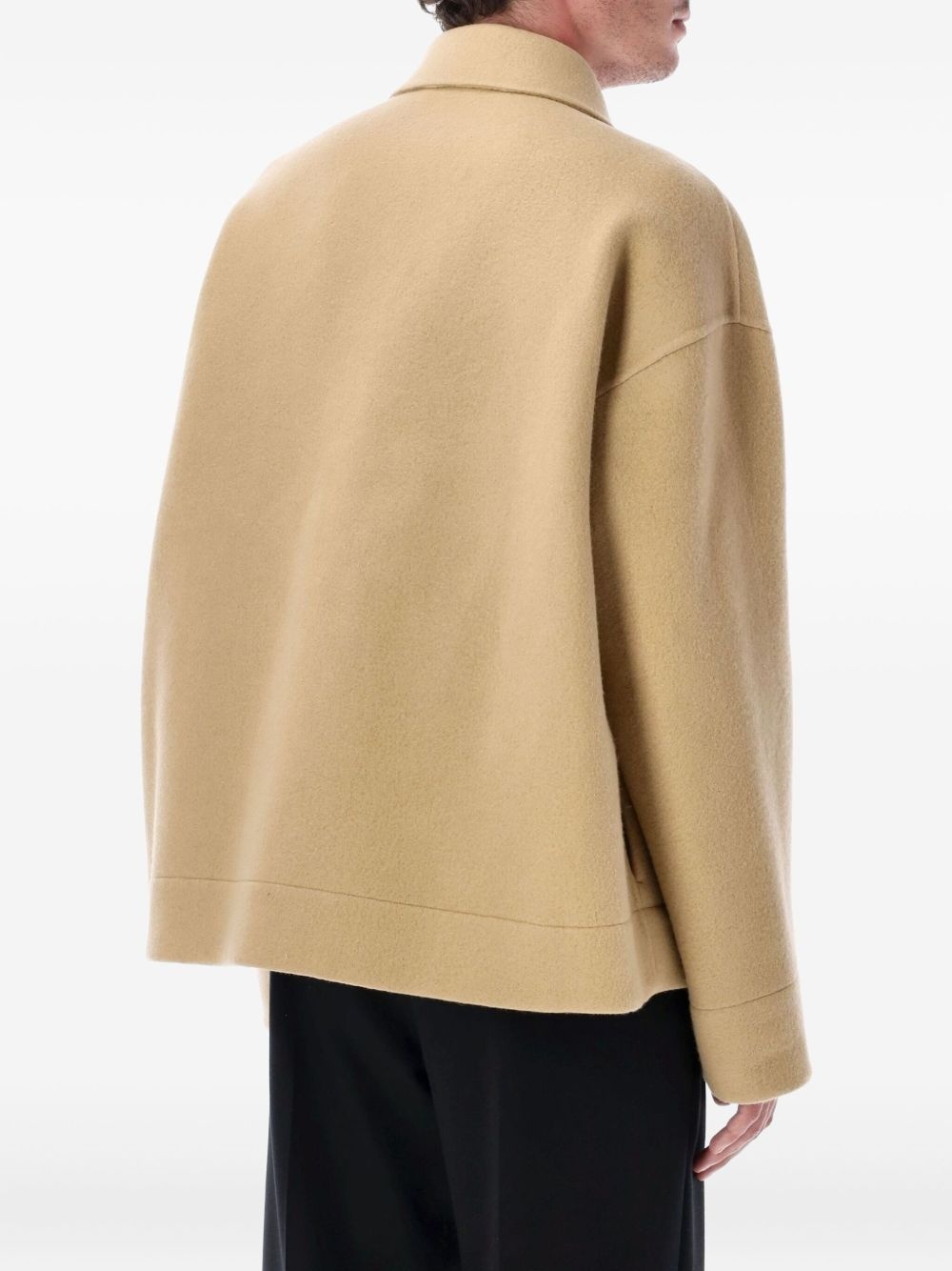 logo-detail zip-front jacket - 2