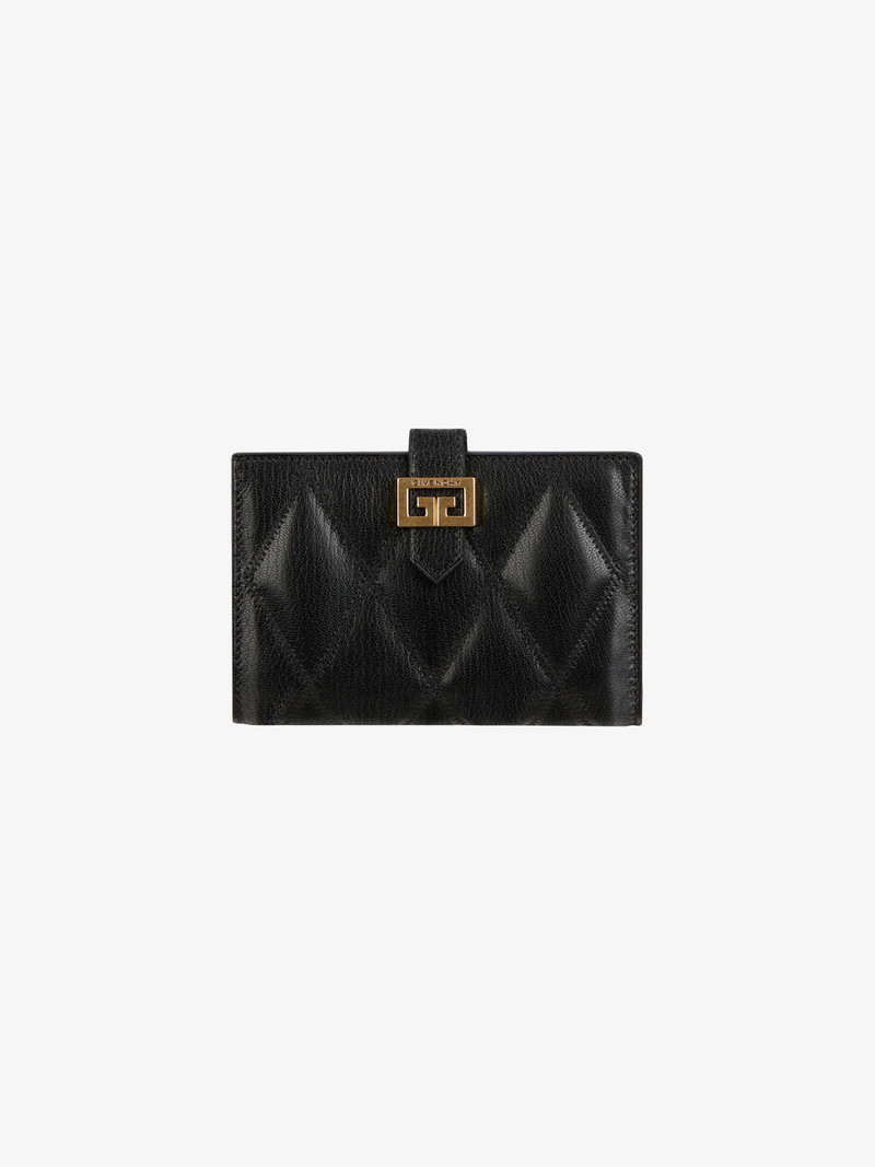 GV3 wallet in diamond quilted leather 1