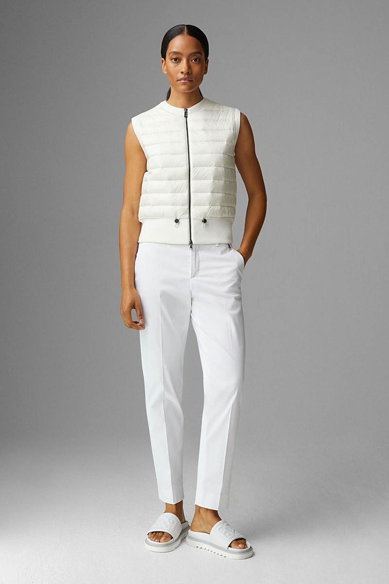 BOGNER Allisa Hybrid knitted vest in Off-white outlook