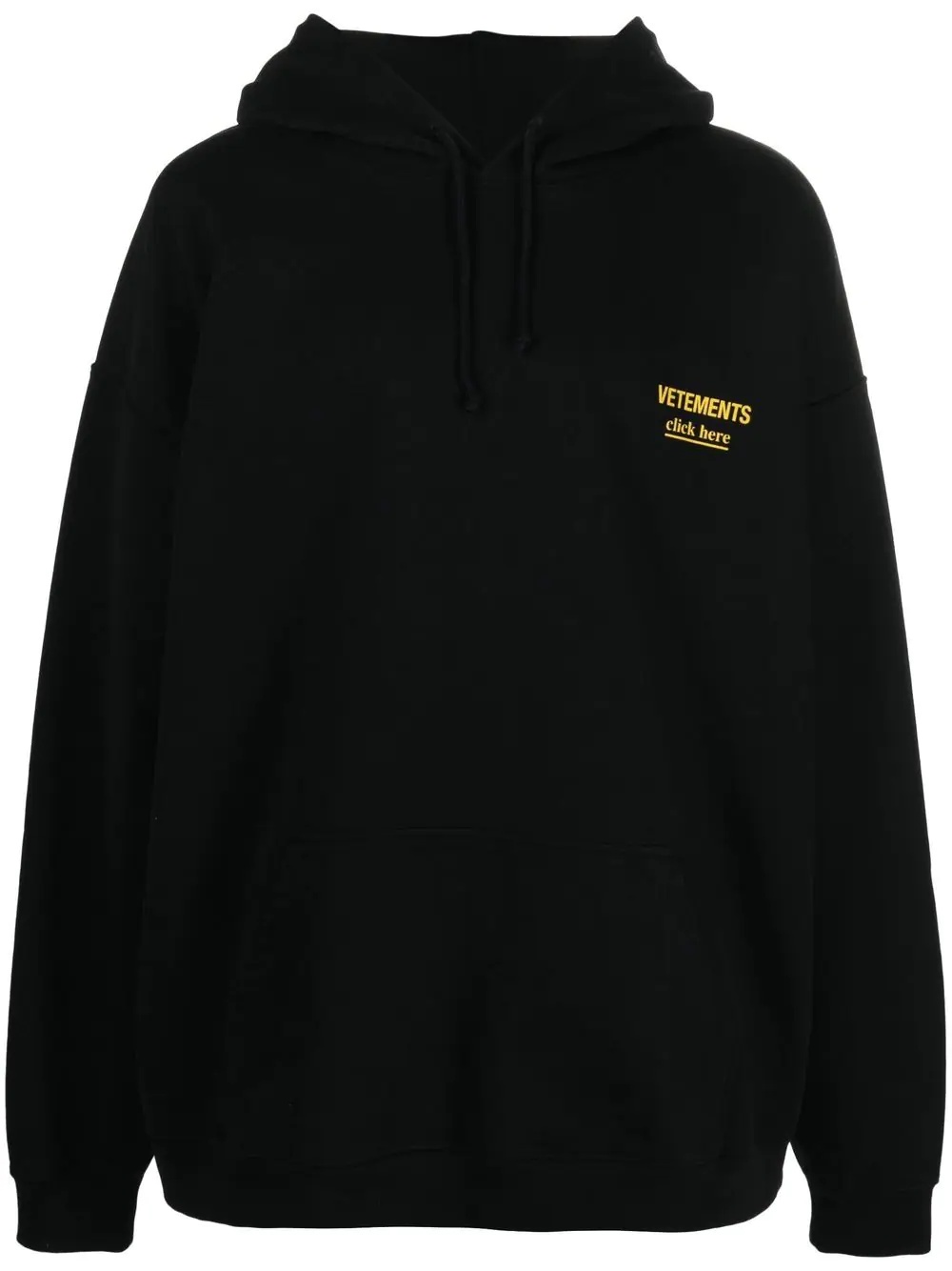 embroidered logo hoodie - 1