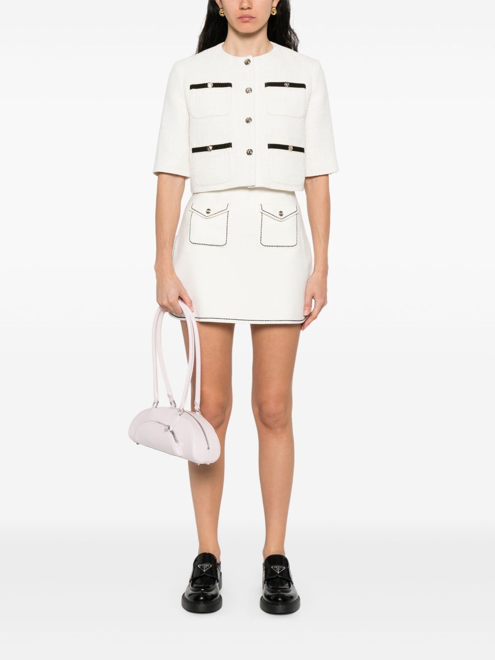 cropped jacket - 2