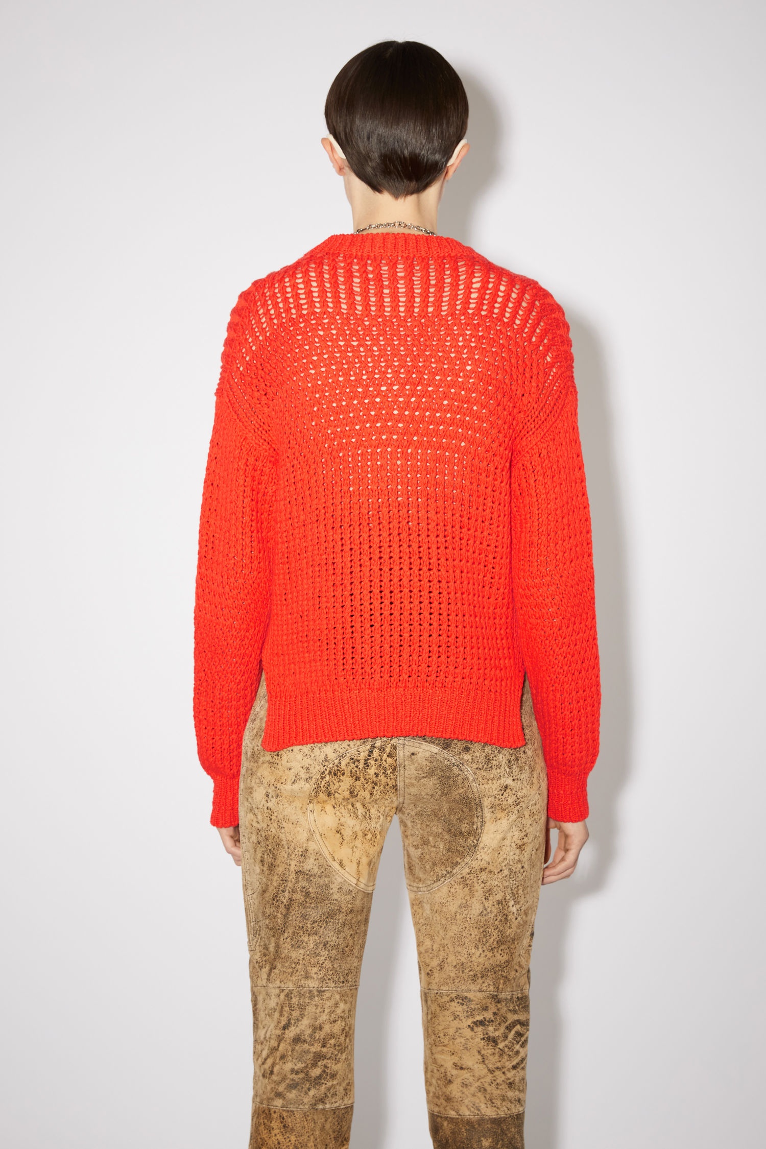 Crew neck sweater - Bright Red - 3