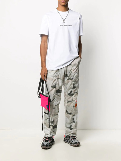 MSGM slogan print T-shirt outlook