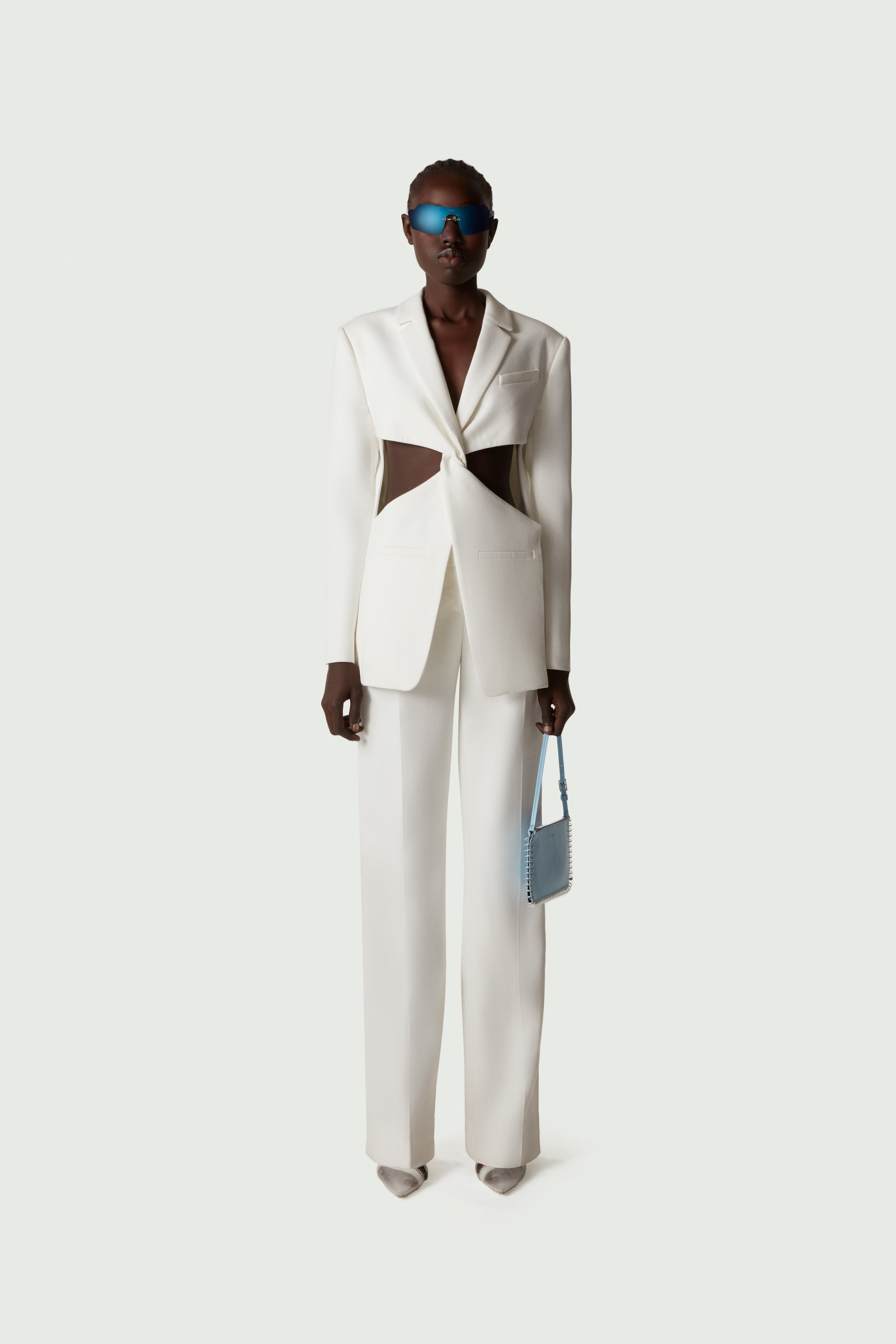 Twisted Cut-Out Tailored Jacket - 1