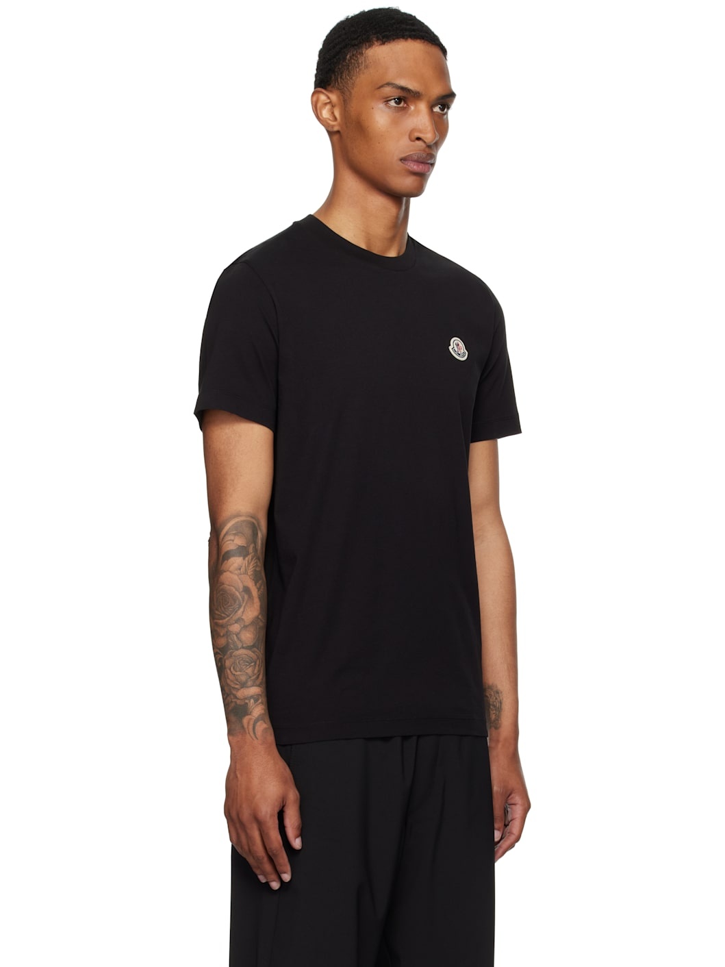 Three-Pack Multicolor Logo Patch Cotton T-shirts - 2