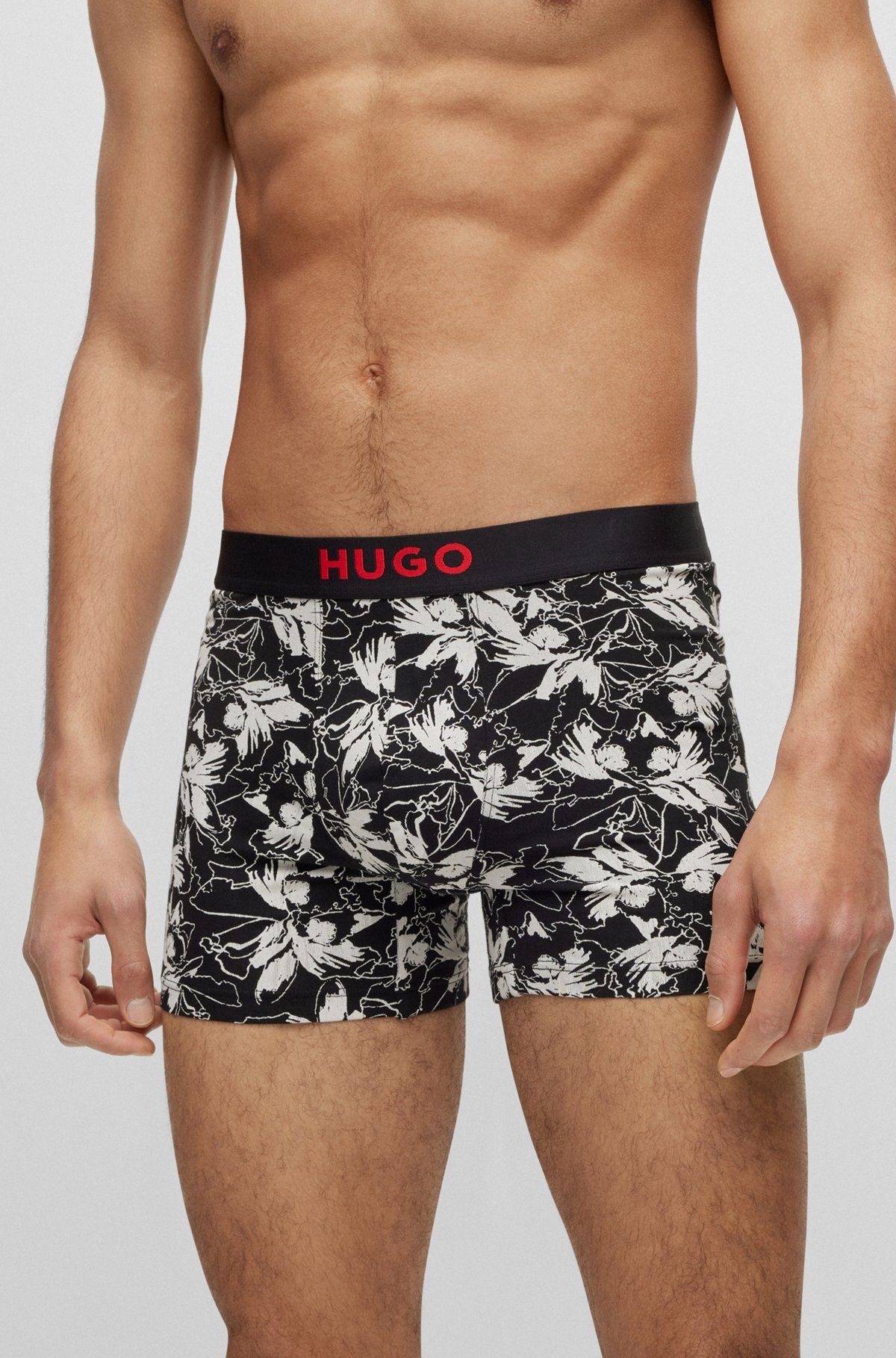 TWO-PACK OF STRETCH-COTTON BOXER BRIEFS WITH LOGO WAISTBANDS - 4