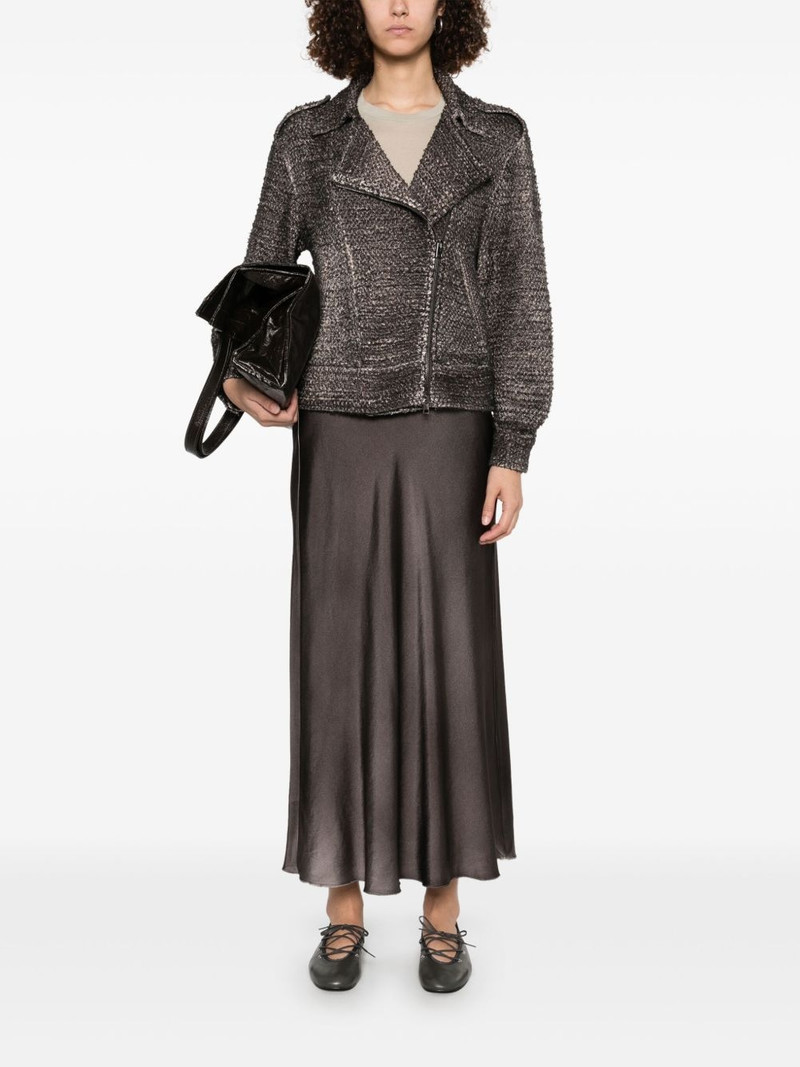 Avant Toi satin midi skirt outlook