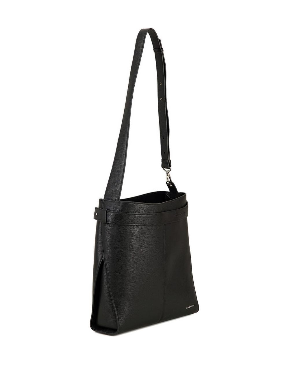 medium belted grained-leather shoulder bag - 2