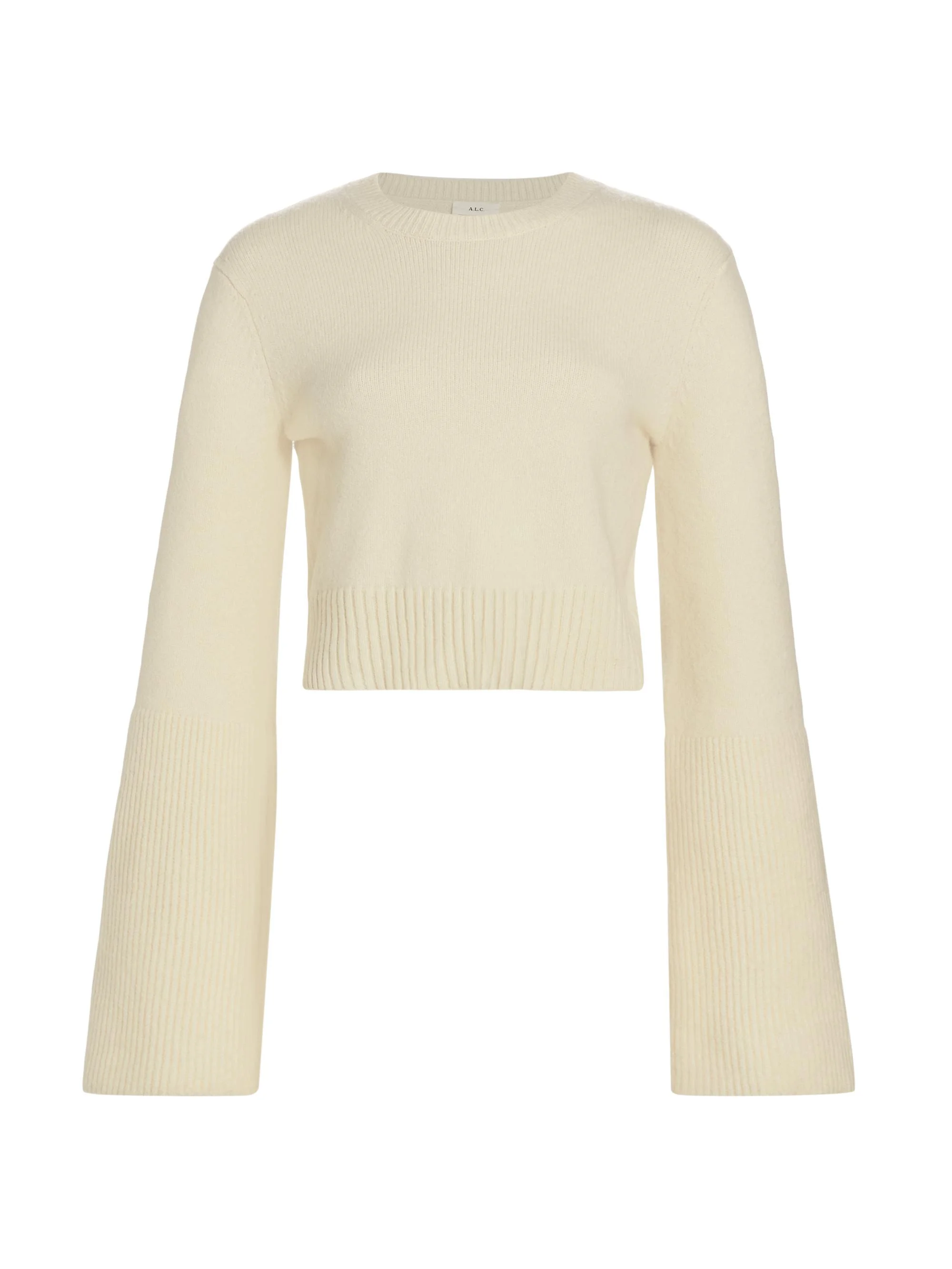 Women's Clover Merino Wool-Blend Sweater - Natural - 1