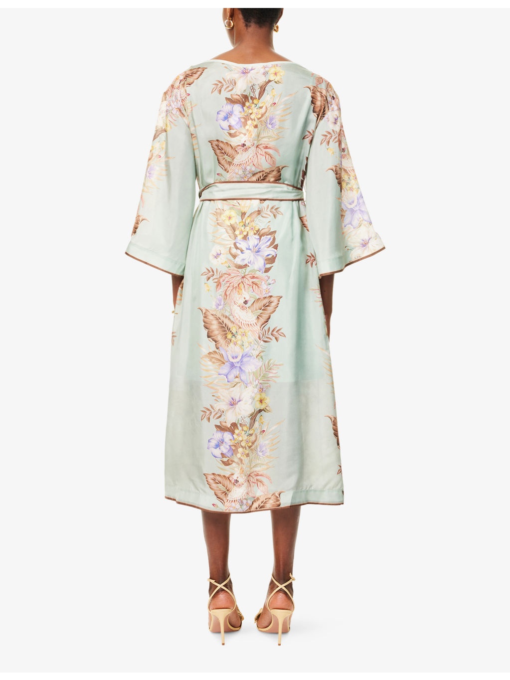 Coco Belted Silk Midi Dress - 4
