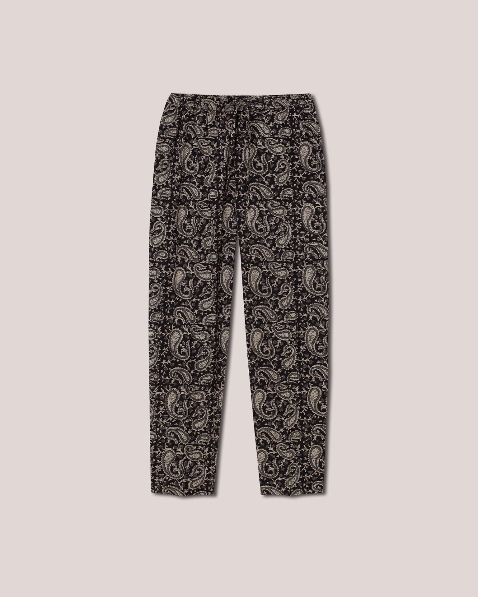 JAIN - Washed cotton relaxed pants - Paisley - 1