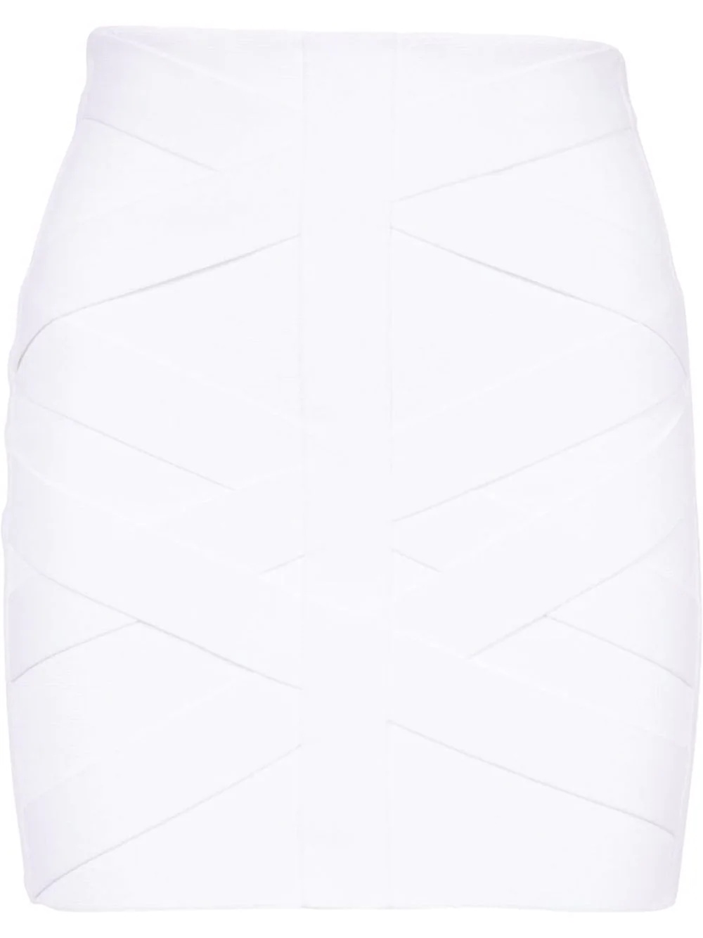 high-waisted panelled mini skirt - 1