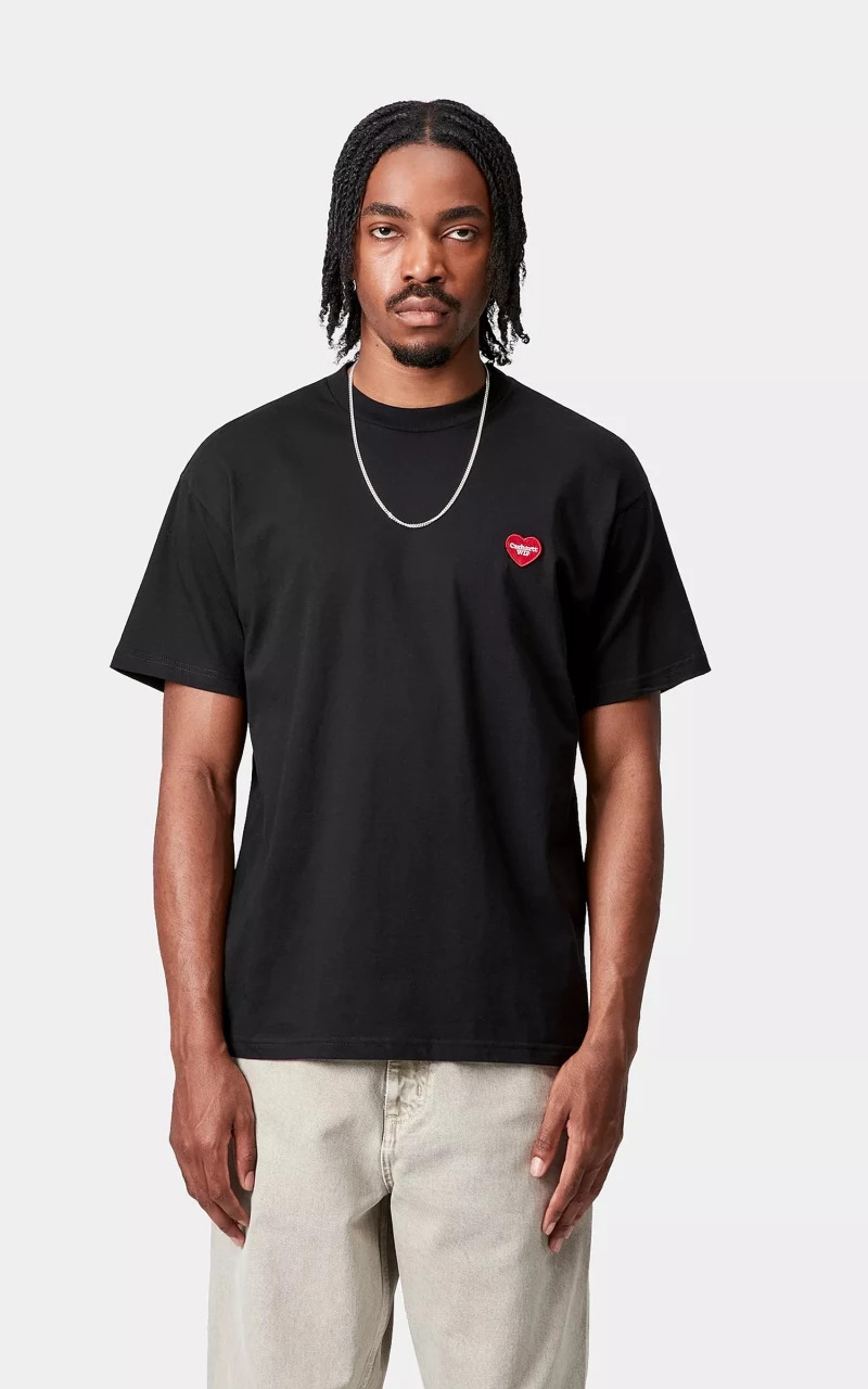 S/S HEART II HARTT T-SHIRT BLACK - 2