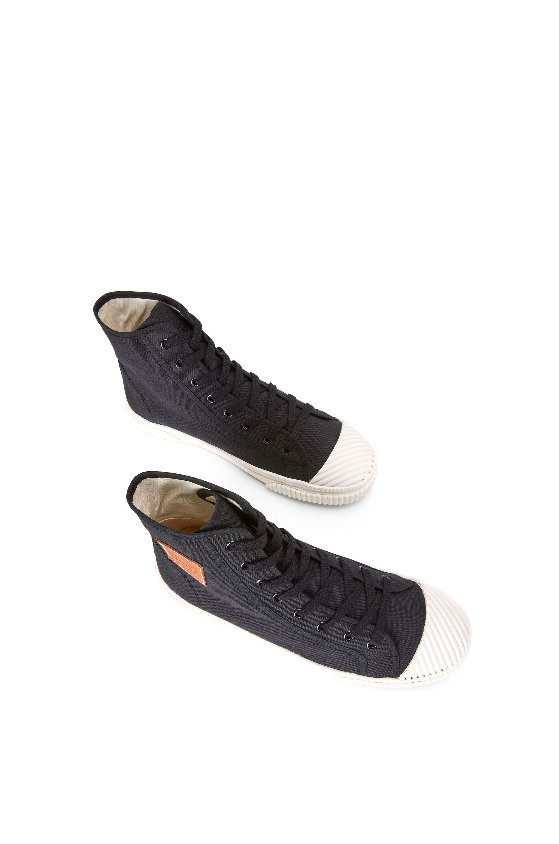 High top sneakers in canvas - 3