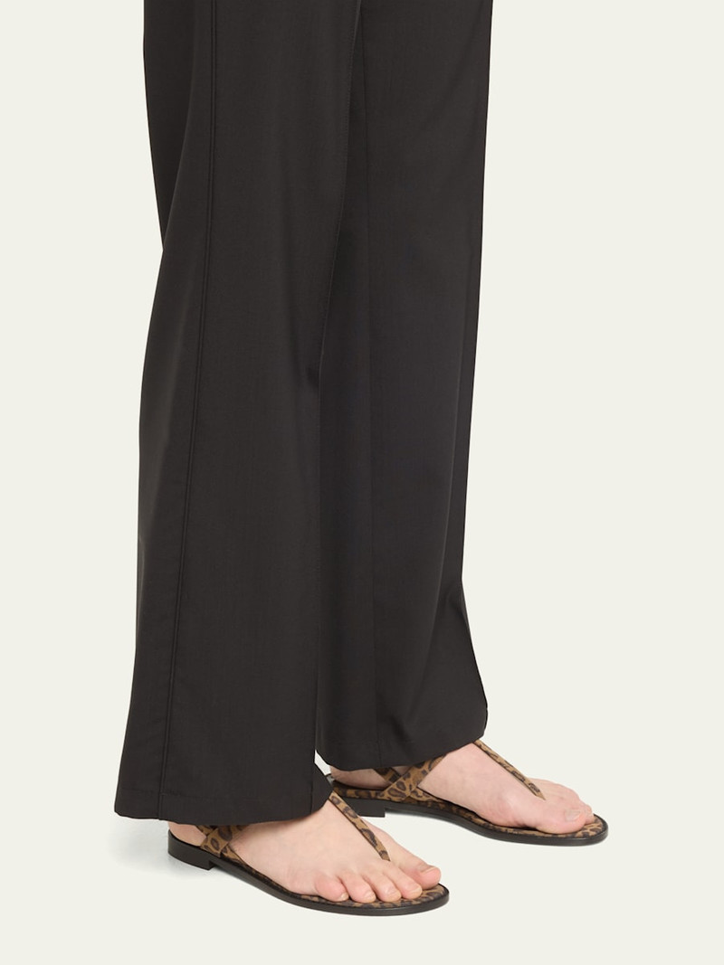 Manolo Blahnik Hata Leopard Thong Slingback Sandals outlook