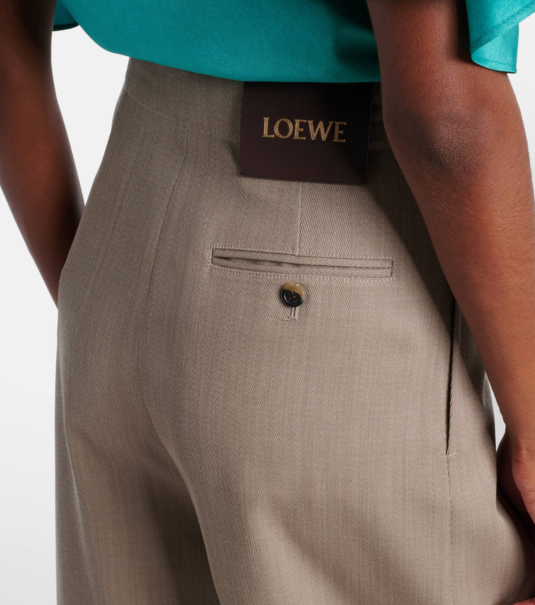 Belted wool shorts - 6
