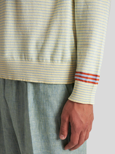 Etro STRIPED COTTON AND CASHMERE SWEATER outlook