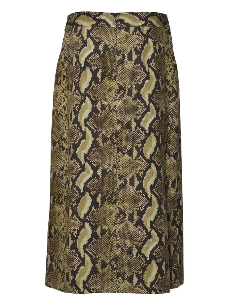 Aspesi snakeskin-print midi skirt outlook