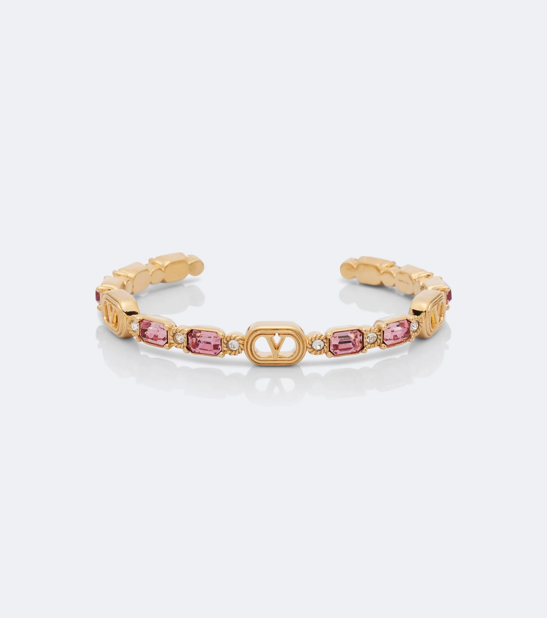 Ovalette Swarovski®-embellished cuff bracelet - 1