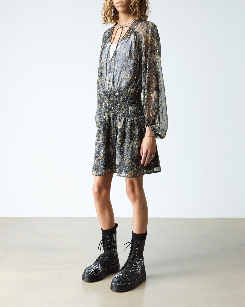 JADON HI SOLAR FLARE Reclaimed Leather Platform Boots 6