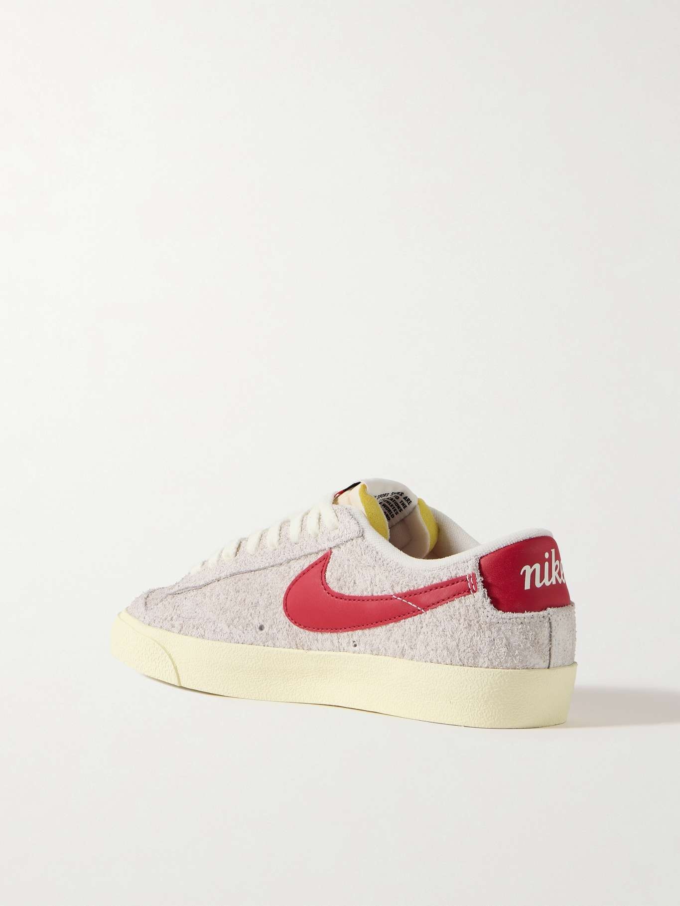 Blazer Low ’77 Vintage leather-trimmed brushed-suede sneakers - 3