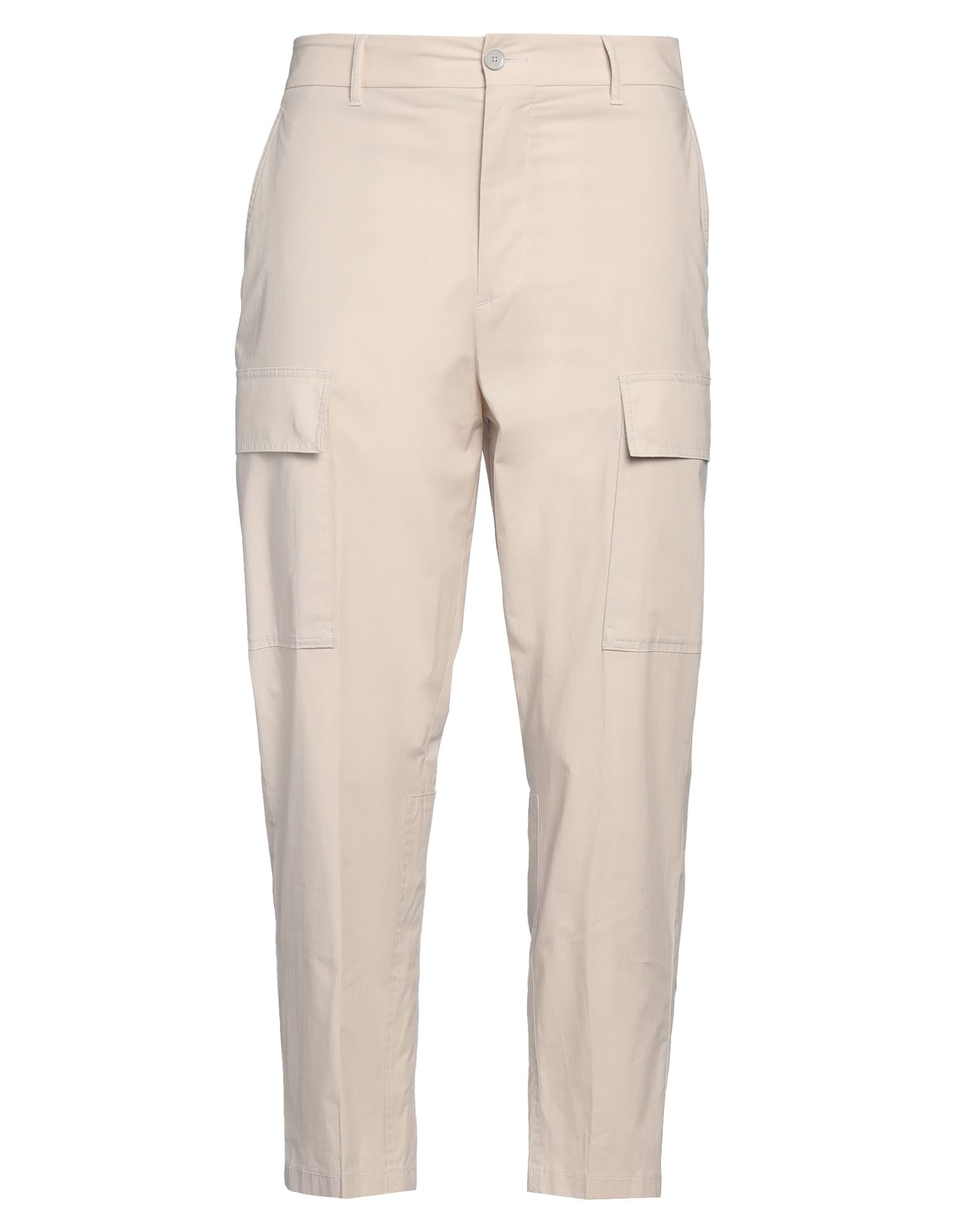 Beige Men's Casual Pants - 1