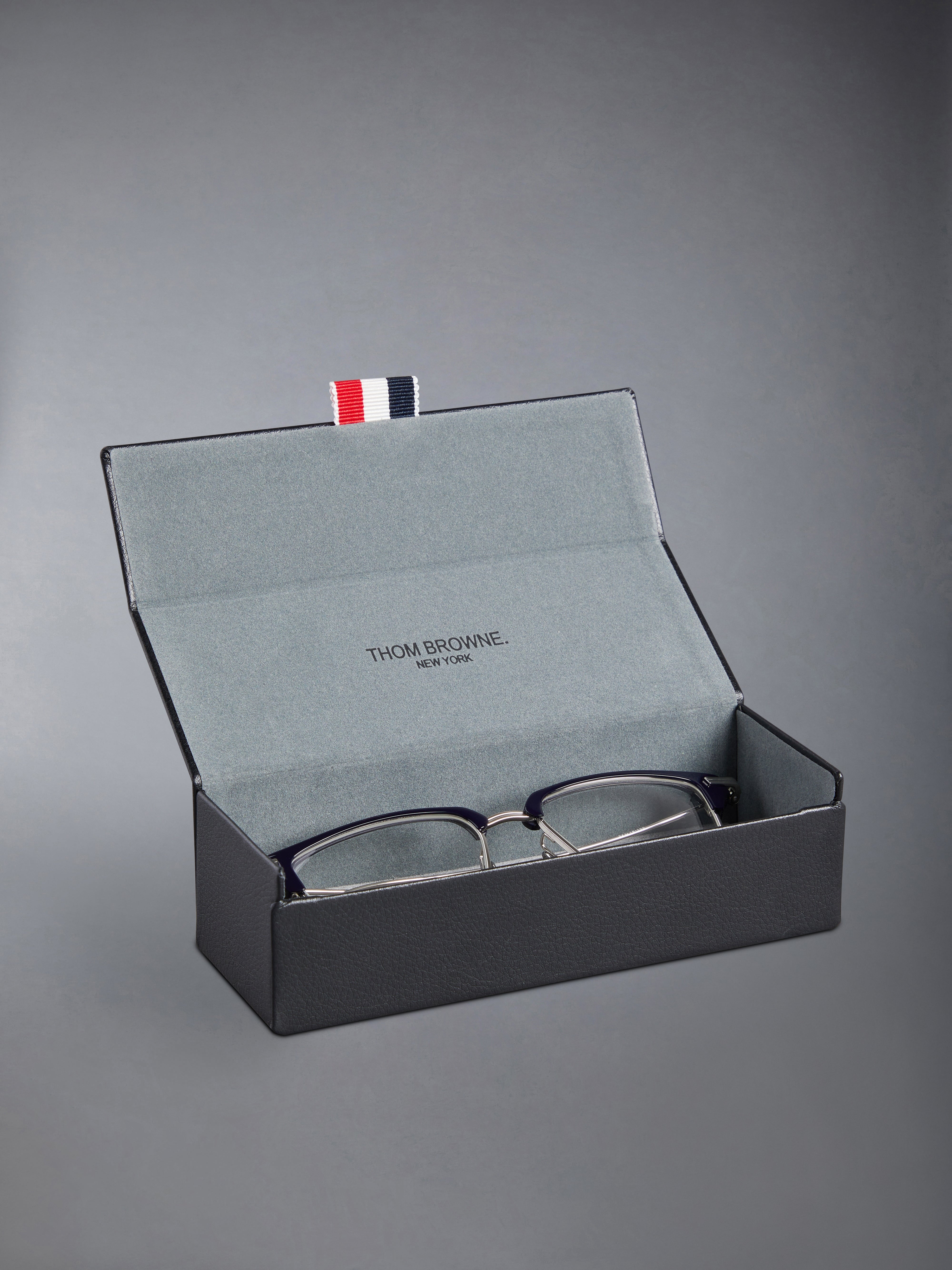 ACETATE AND TITANIUM RECTANGULAR EYEGLASSES - 6