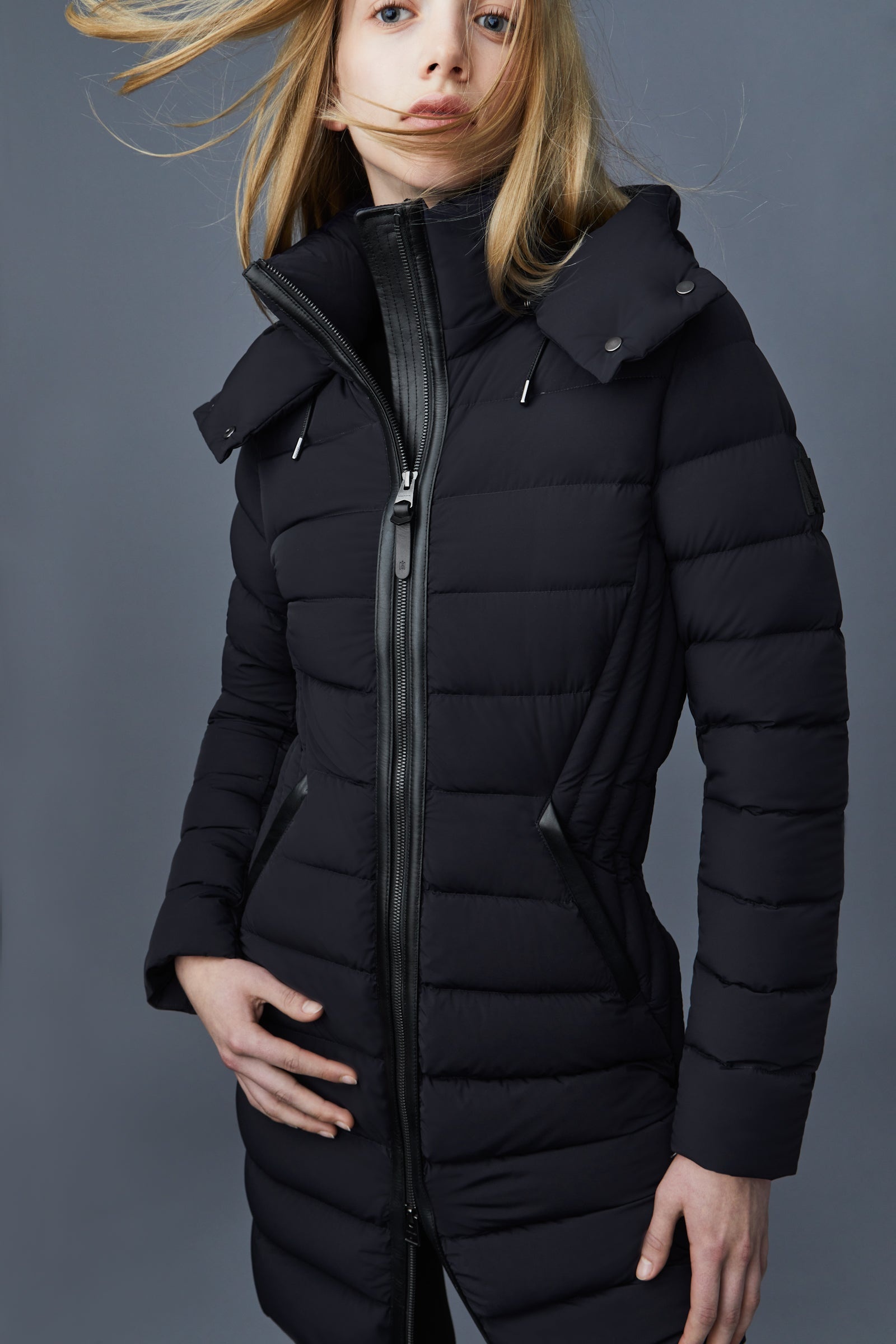 FARREN Agile-360 stretch light down coat with removable hood for ladies - 6
