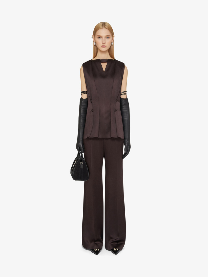 Givenchy TOP IN CREPE WITH SATIN BACK WITH BUTTONS AND PLEATED EFFECT outlook