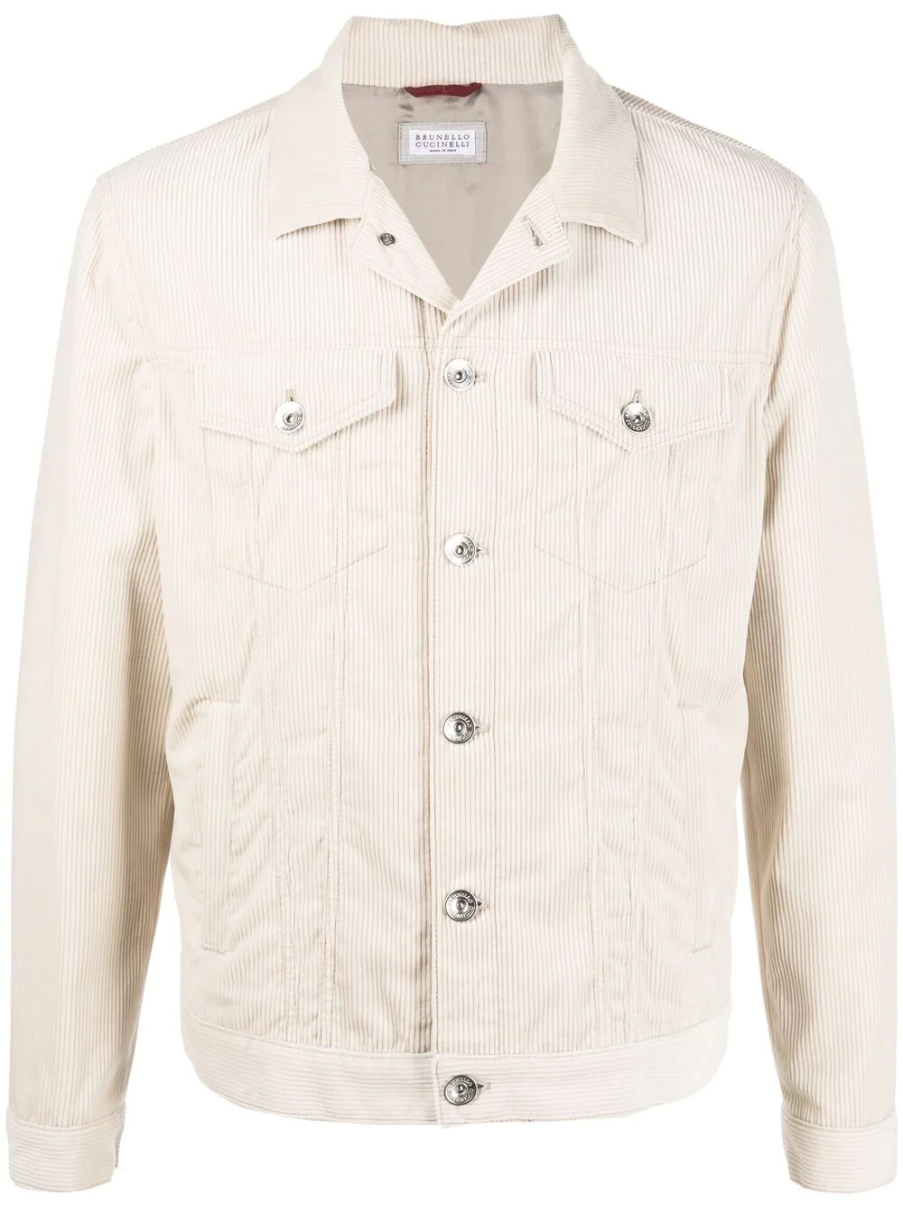 button-front corduroy jacket - 1