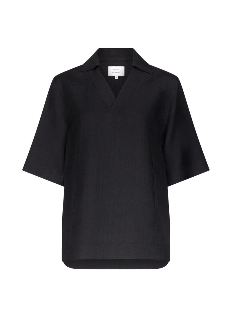 V-neck oversized top 1