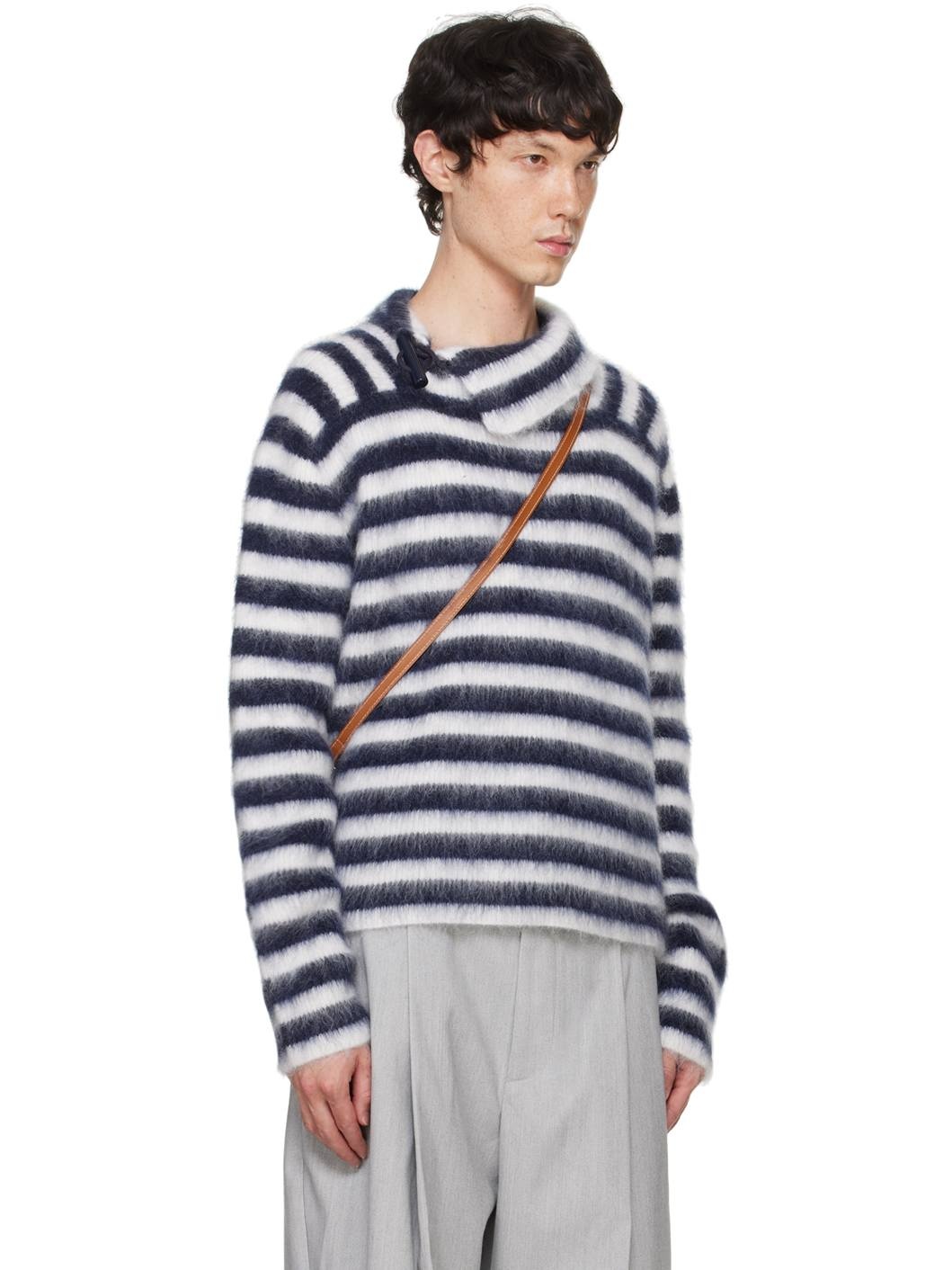 Navy & White La Casa 'Le pull Marina' Sweater - 2