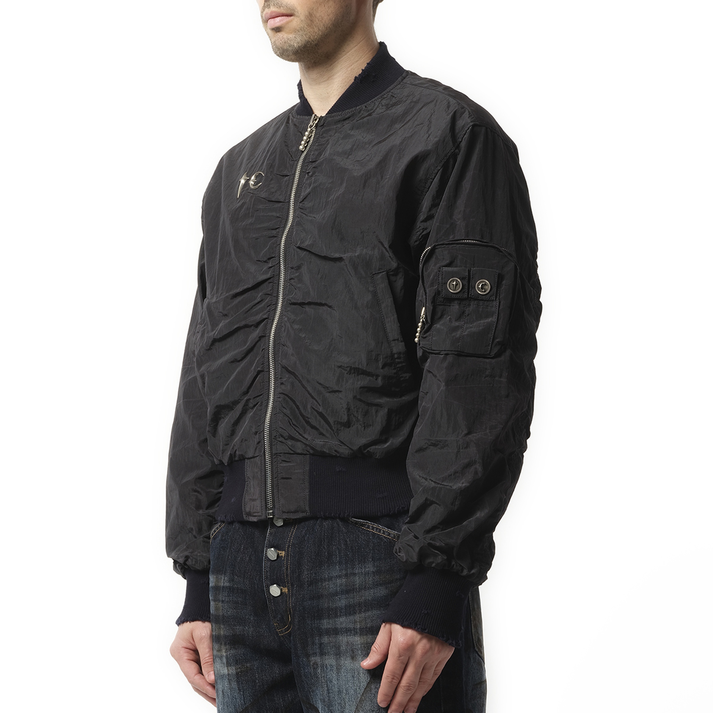 Scarred Tango Charlie Bomber in Black - 5