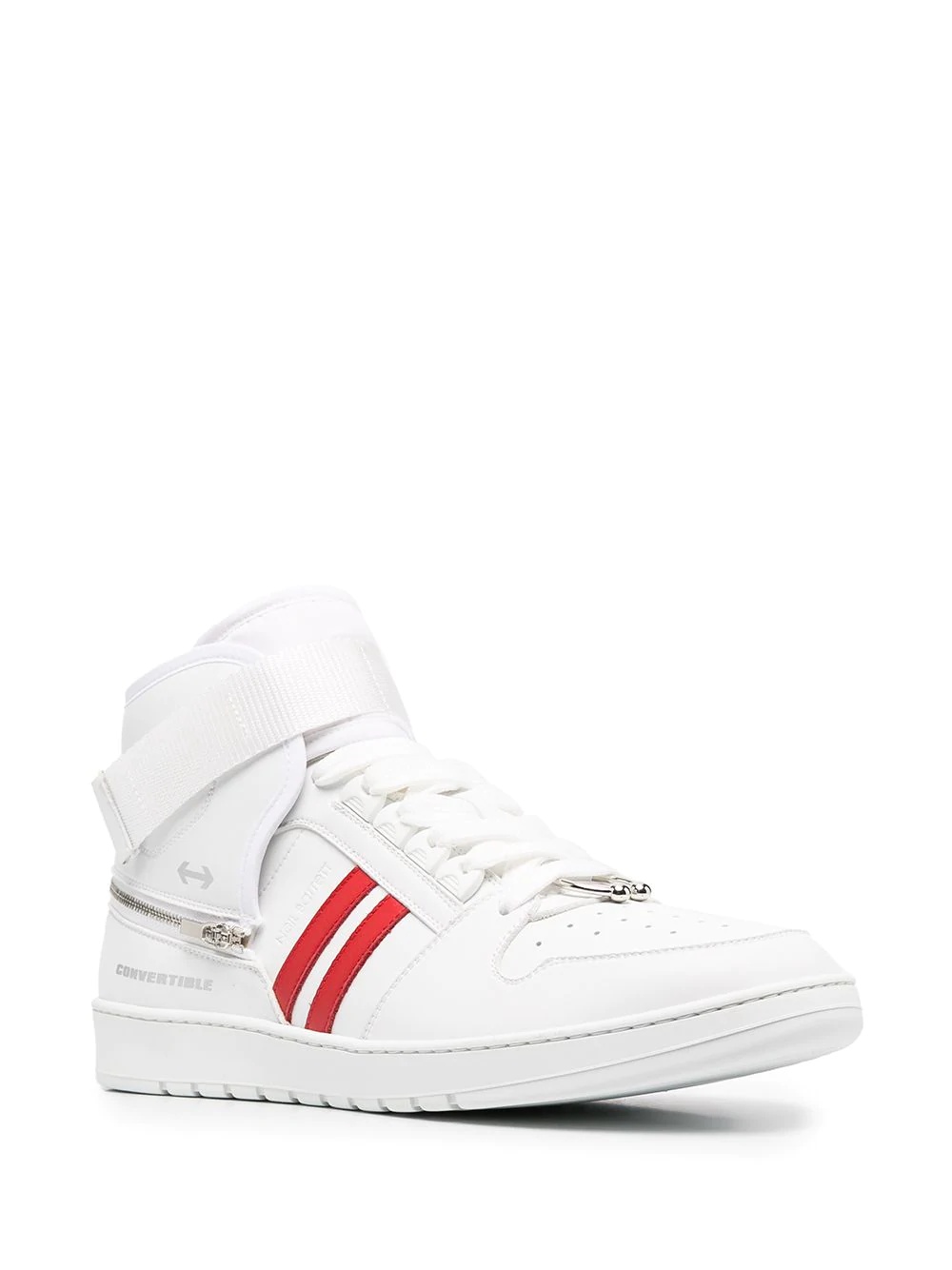 stripe-detail high-top sneakers - 2